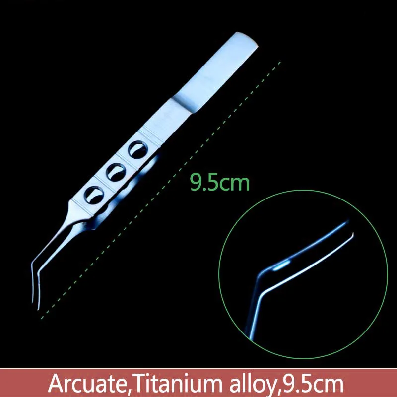 Pinze Capsulorhexis strumenti oftalmici segmento di un cerchio pinzette da 12cm strumenti chirurgici in lega di titanio