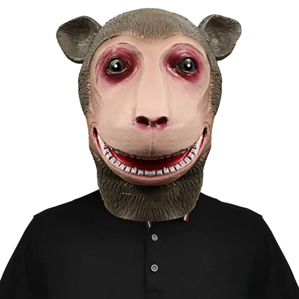 Großmaulige Affenmaske Halloween-Kostüm Rattus-Ratten-Cosplay-Partymaske – Detail 1