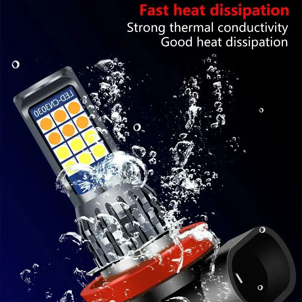 Per il 2015-2021 Honda BR-V 1st 2PCS Automotive Fendinebbia anteriori LED Dual Color LED Fendinebbia H8H11 Fendinebbia