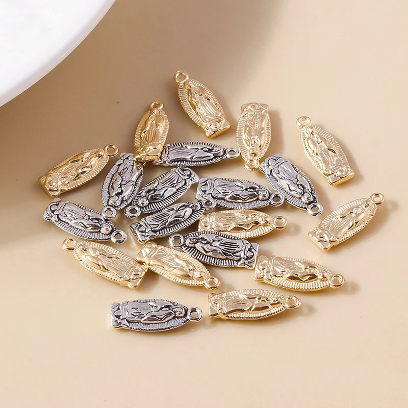 

30pcs 6x15mm Cute Alloy Buddha Sculpture Charms Pendants for Jewelry Making Drop Earrings Necklaces Bracelets DIY Craft Supplies