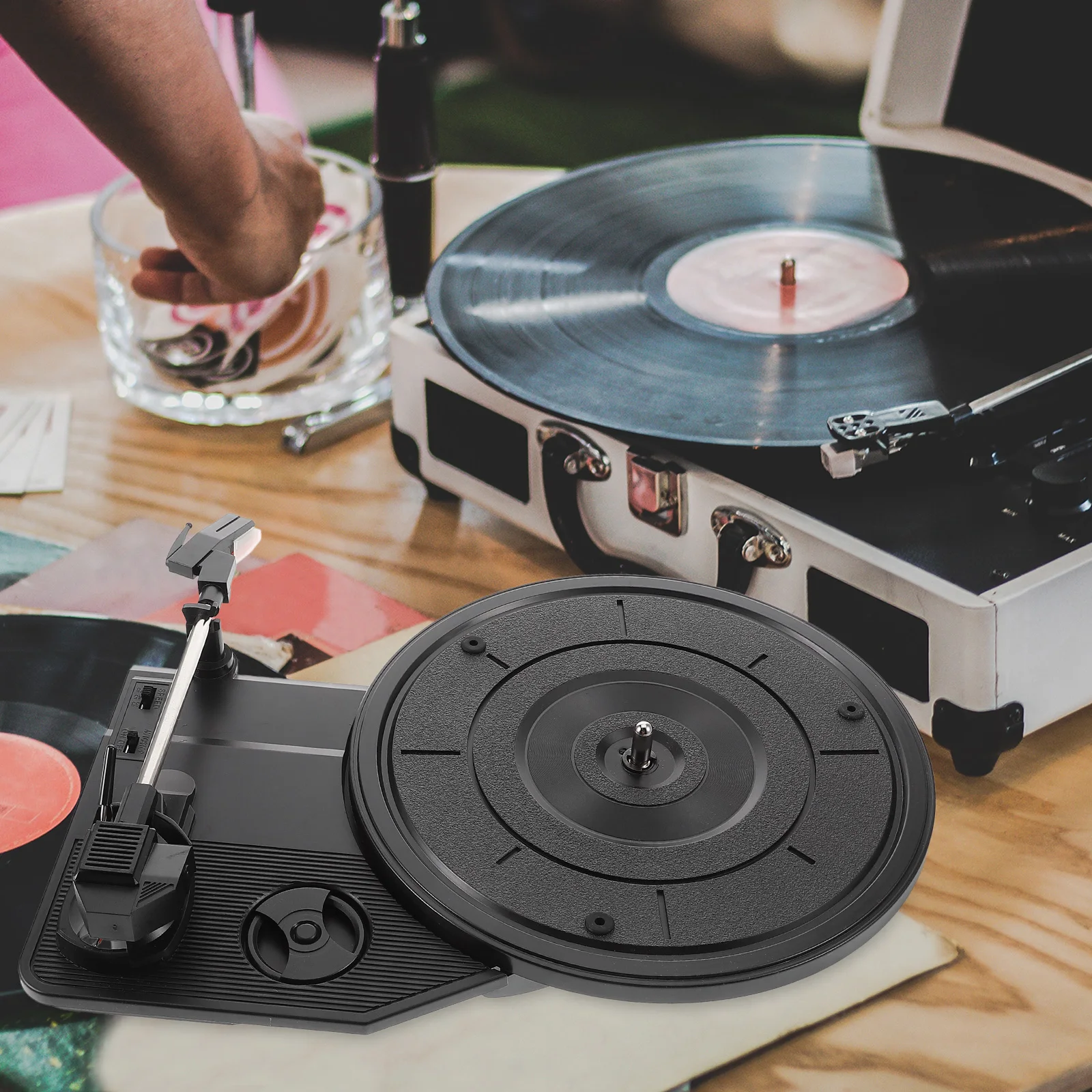

Gramophone Movement Record Player 200 Mm) Klein Lineman Black Plastic 200a Meter Main Gelong Thubten Drum Mics