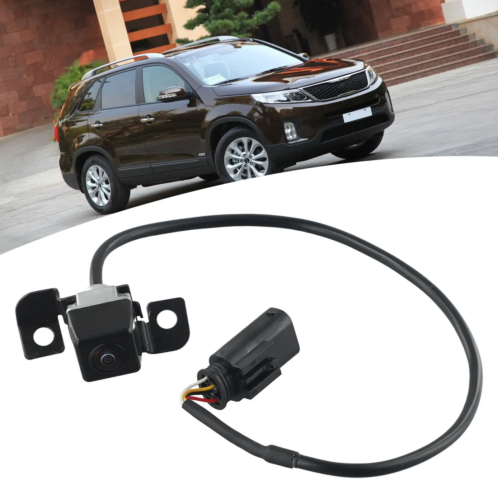 1PC Car Rear View Camera For Kia Sorento 2.4L L4/3.5L V6 2011-2013 High Definition Waterproof Camera 95760-2P000