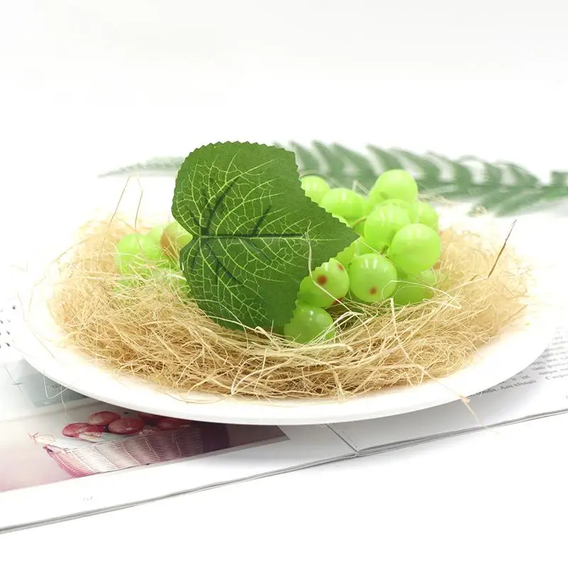 30 جرام/50 جرام/100 جرام الرافية الطبيعية هدية صندوق النبيذ الأحمر مستحضرات التجميل التعبئة الديكور حشو المواد الرافية ورقة العشب #3