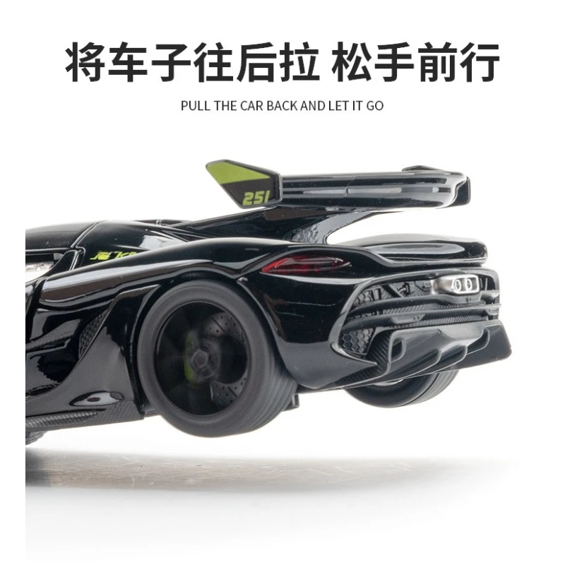 1:32 modèle de voiture Jesko Simulation Super voiture de sport jouet pour enfants garçon alliage voiture son et lumière modèle Collection