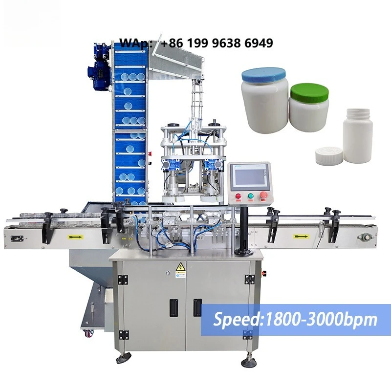 Food Grade 1kg 3kg Plastic Jar Container Milk Powder Bottle Capping Machine for Screw Cap