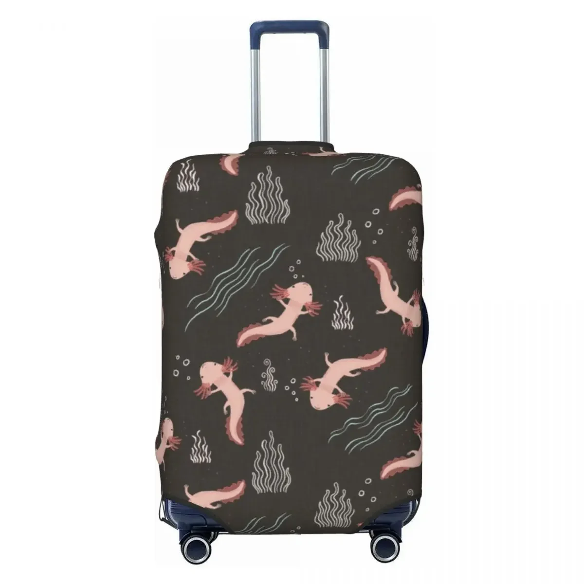 

Custom Axolotl Pattern Suitcase Cover Elastic Salamander Animal Luggage Protective Covers for 18-32 inch