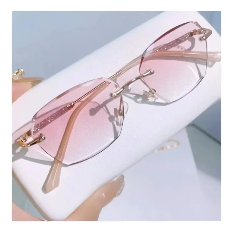 แว่นตาวินเทจกรอบสี่เหลี่ยม kacamata baca ไล่ระดับสีสุดหรูใหม่แว่นตามีใบสั่งแพทย์สำหรับผู้ชายผู้หญิง