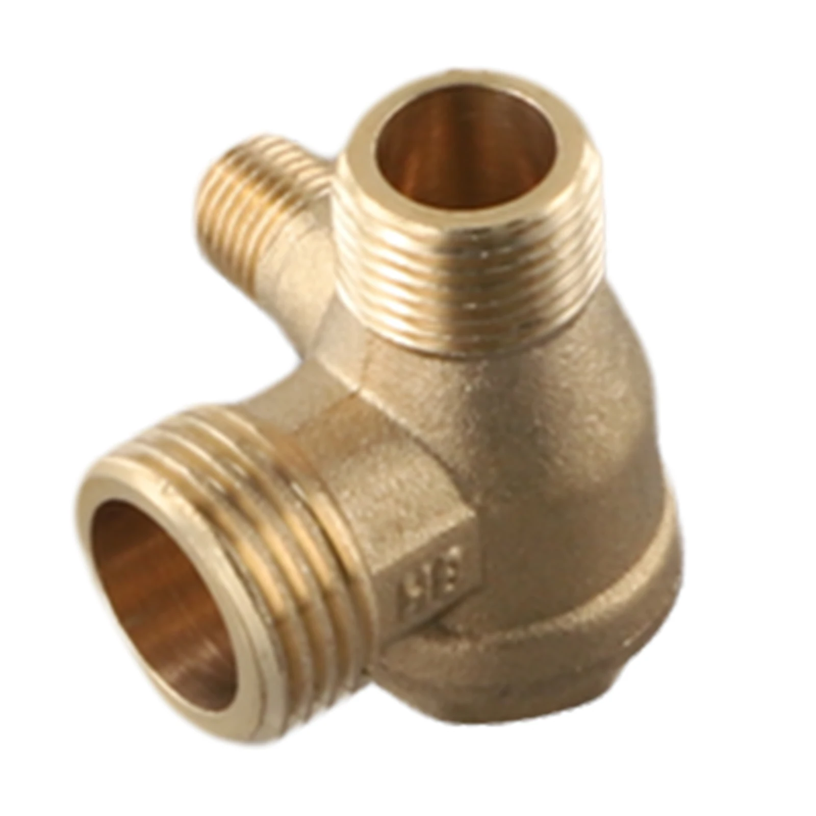 2023 Air Compressor Parts New Air Compressor Brass 20x16x10mm 3-Port Brass Compressor Check Valve Connection Pipe