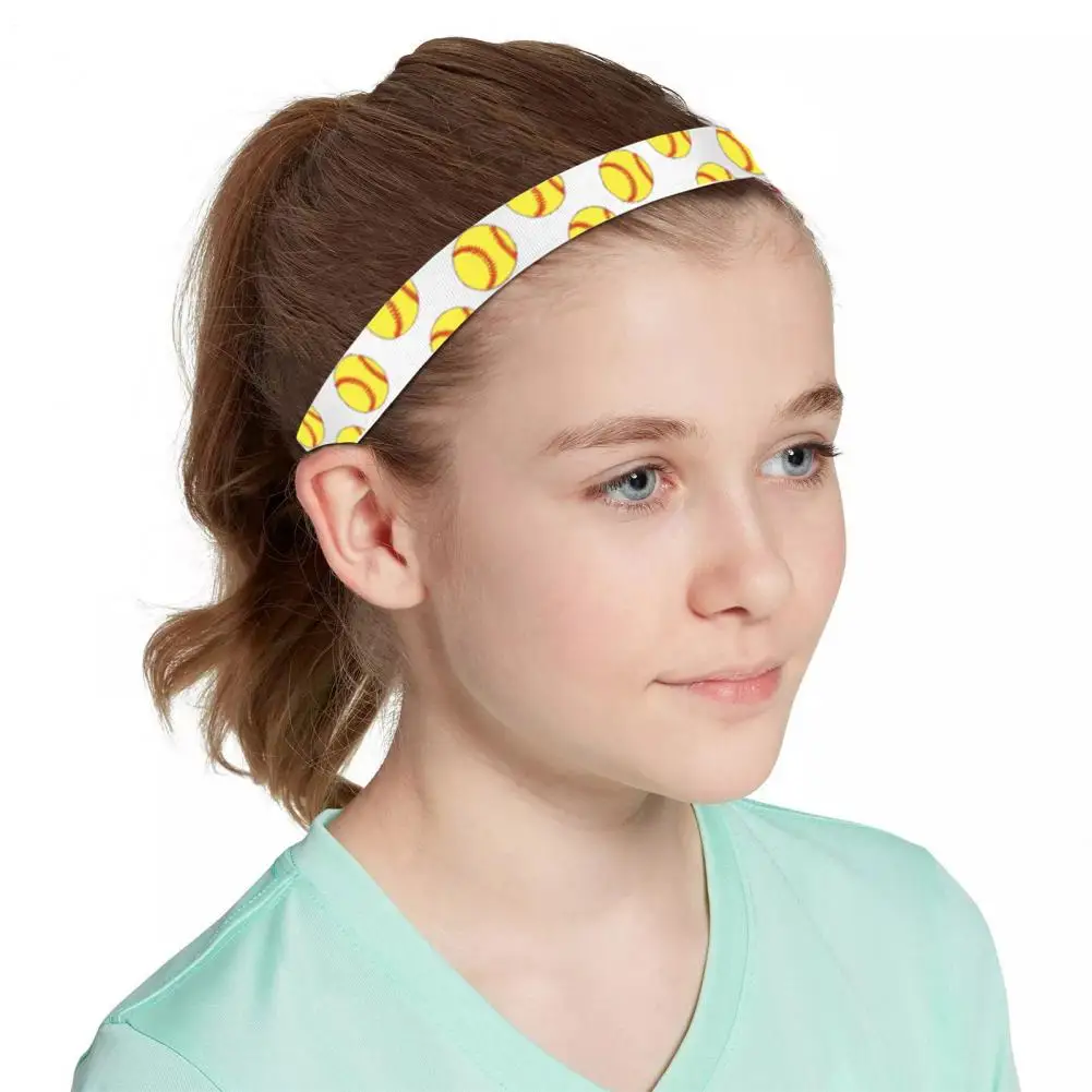 

Baseball Themed Headband Girls Soccer Athletic Headbands Set Non Slip Sports Hair Bands for Basketball Football Baseball