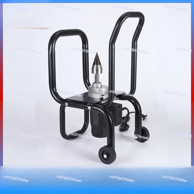 2200W stump wood splitter, guillotine type tree splitter, small electric woodworking machinery, round wood cutting machine
