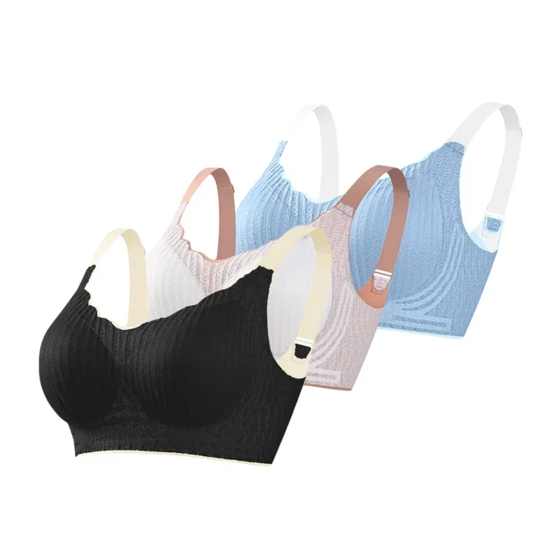 Bra for Women Summer Skin Friendly Lace Underwear Push Up Bra  Wire Free Breathable Women Underwear Sex Underwear Sports Bra