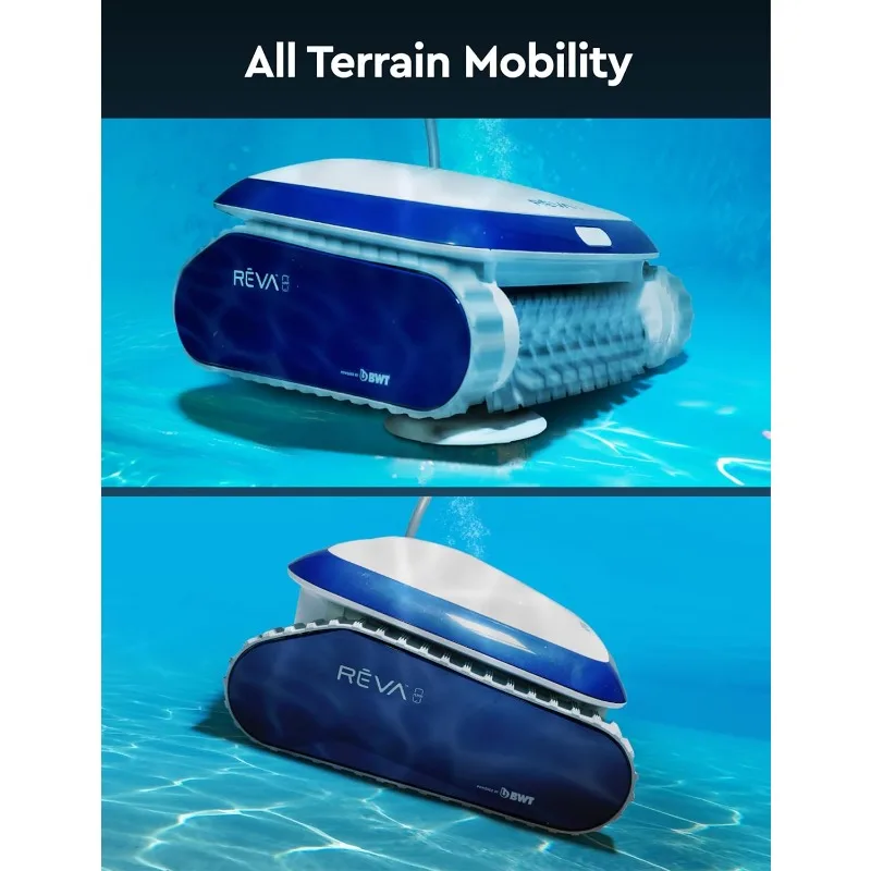 REVA AI 자이로스코픽 로봇 수영장 진공 청소기, 스마트폰 앱 제어, 수평 수위/벽/바닥 딥 클리닝