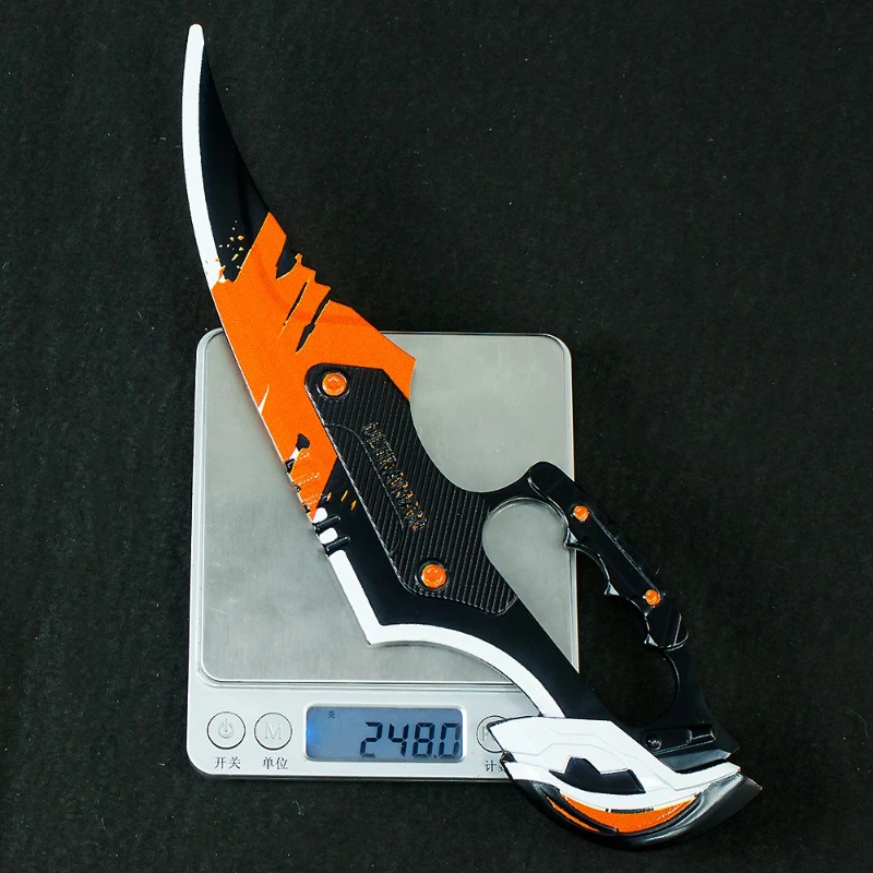 27cm/10.62in Arena Breakout Belial Dusk Claw Blade Metalowa broń Model Gry Peryferia Nóż treningowy Ozdoba Chłopiec Zabawka Prezent