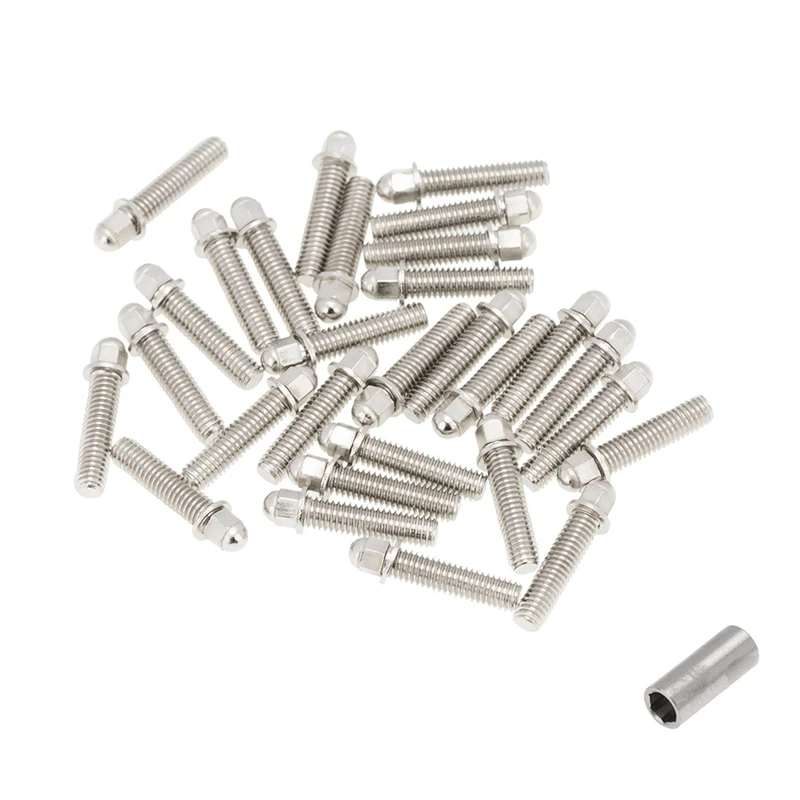 30PCS 1.9 2.2 Wheel Rim Metric M3 Screw Decoration for 1/10 RC Crawler Axial SCX10 90046 AXI03007 Wraith Traxxas TRX4,A