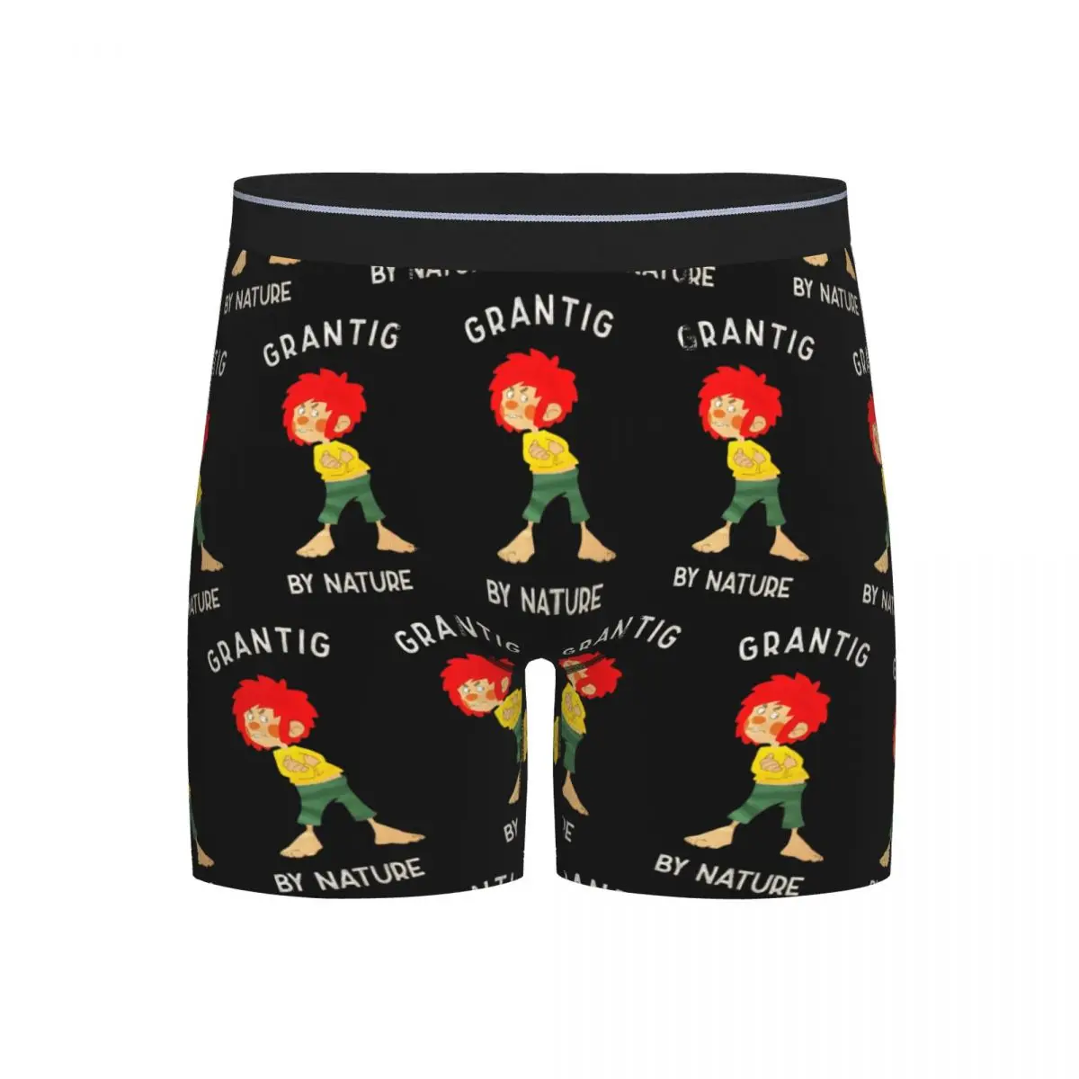 

Long Boxer Underpants Shorts Pumuckl Grantig By Nature Panties Male Ventilate Underwear for Homme Man Boyfriend Gifts