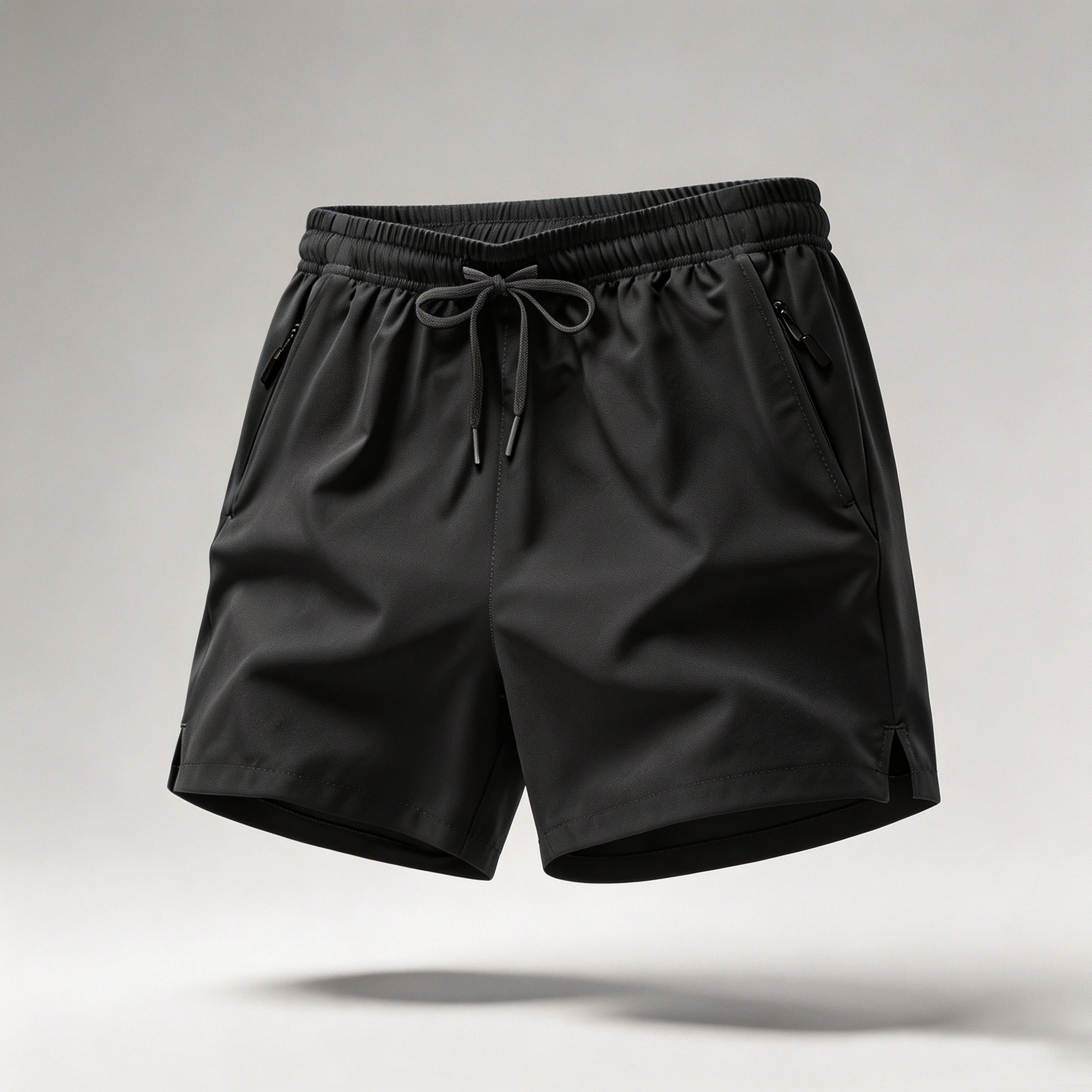Herren Schnelltrocknende Laufshorts mit Kordelzug und Reißverschlusstaschen - Ideal für Sportliche Workouts und Fitnessterrassen – Detail 1