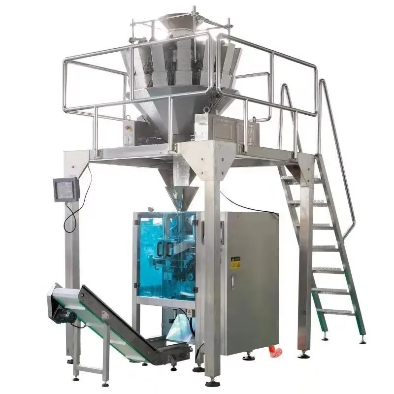 Easy Operate High Efficiency Automatic VFFS Nitrogen Wrapping Machine for Puffed Food Popcorn Film Pouches Custom