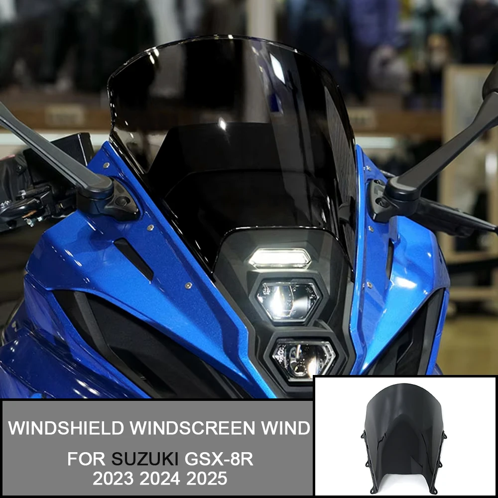 For Suzuki GSX-8R 2023 2024 2025 Windshield Windscreen Wind Deflector Screen Wind Shield Deflector Protector GSX 8R GSX8R