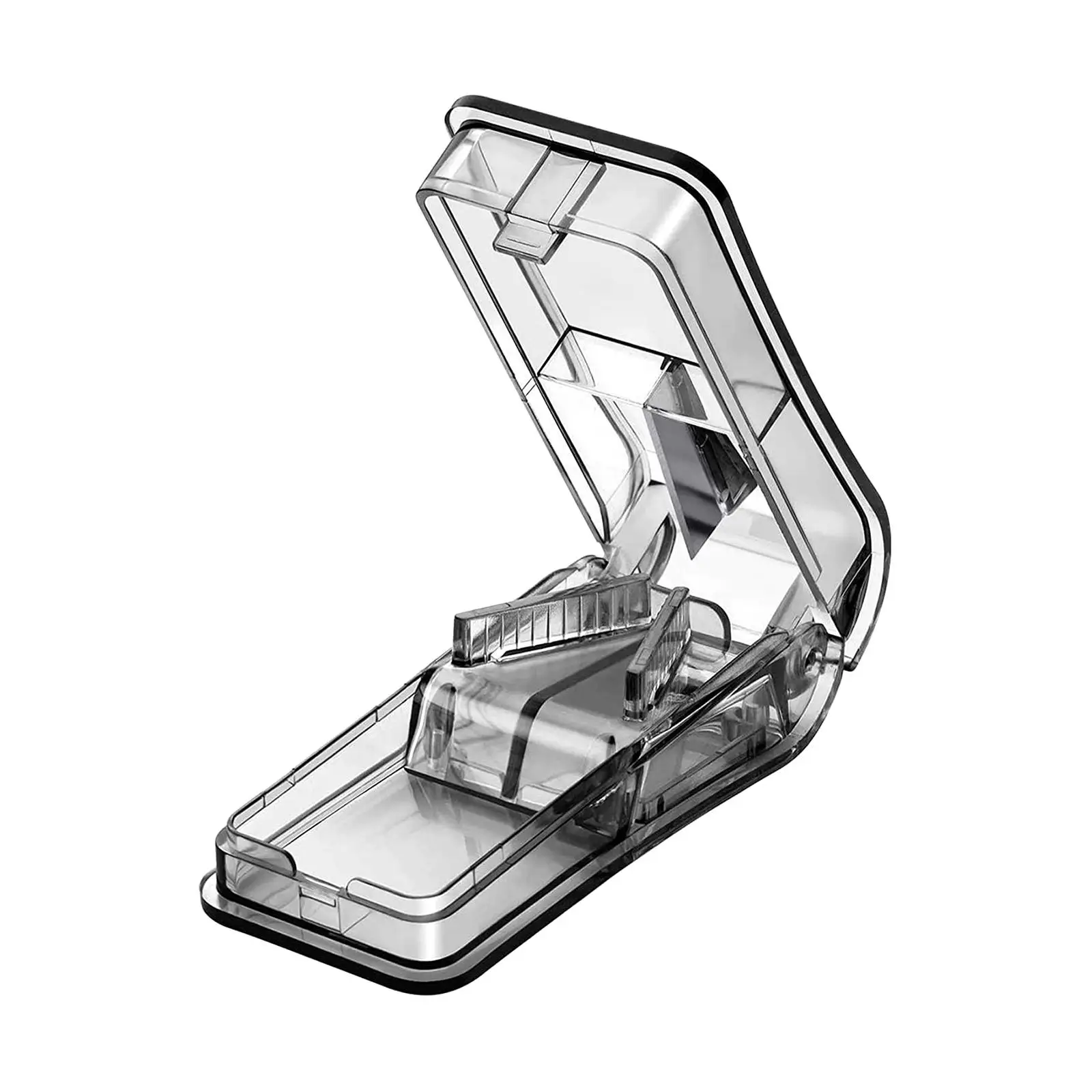 Multiple Pill Cutter, Case Box Holder Cut into 1/2 Pill Box Container Organizer