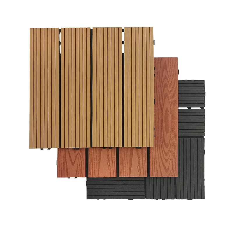 Plastic wood floor Outdoor terrace Balcony Courtyard Self-paving Renovation ground