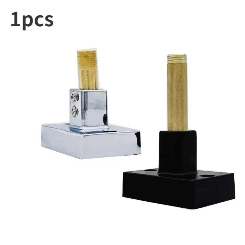 1pcs Square Holder Shower Head Fixed Base Extension Pole Shower Column Lift Shower Pipe Wall Bracket Zinc Alloy