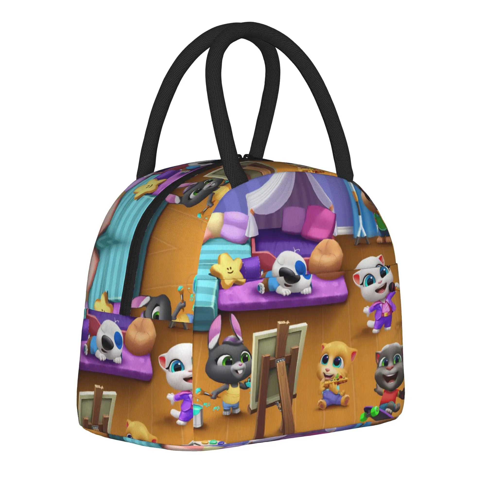 T-Talking T-Tom And F-Friends Accessories Insulated Lunch Bag For Work  Food Storage Bag Reusable Thermal Cooler Lunch Boxes