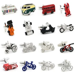 iGame Car Design Cuff Links Quality Brass Material Transportation Series Cufflinks For Wedding  Men