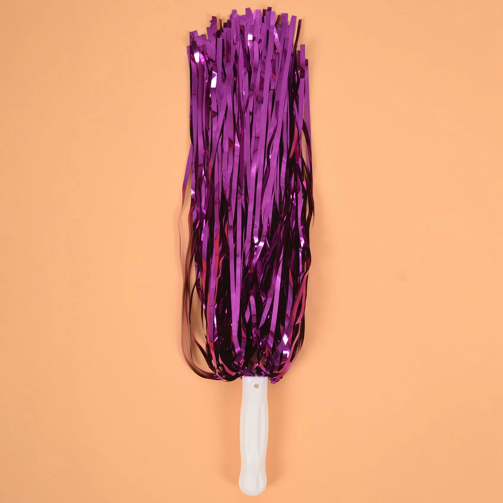 

WW-24 шт. помпоны для черлидинга из металлической фольги помпоны для черлидинга с пластиковой ручкой для взрослых и детей, вечерние болельщики