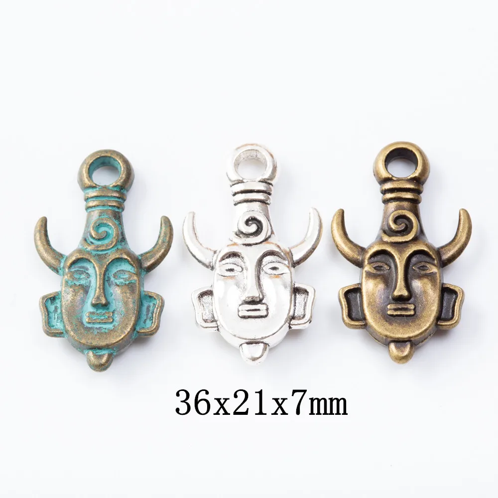 4pieces (amulet) vintage zinc alloy charm metal pendant DIY jewelry discovery making accessories 1318