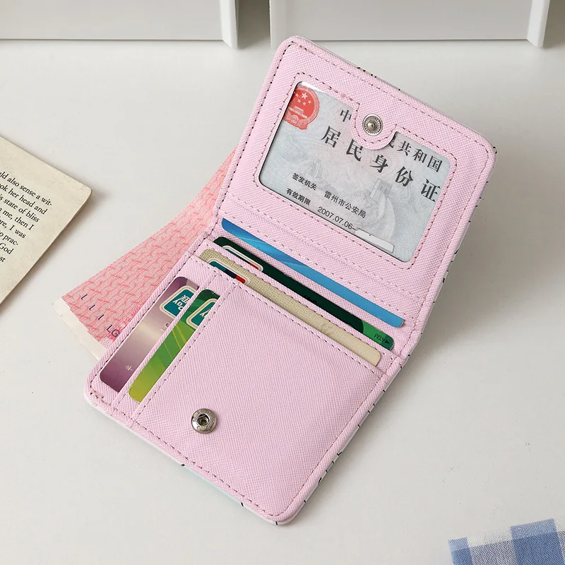 Dompet Gitl Siswa Ramping Baru 2025 Tempat Kartu Foto Kpop Kartun Dompet Pemblokir RFID Dompet Koin Gaya Jepang Organizer Kartu