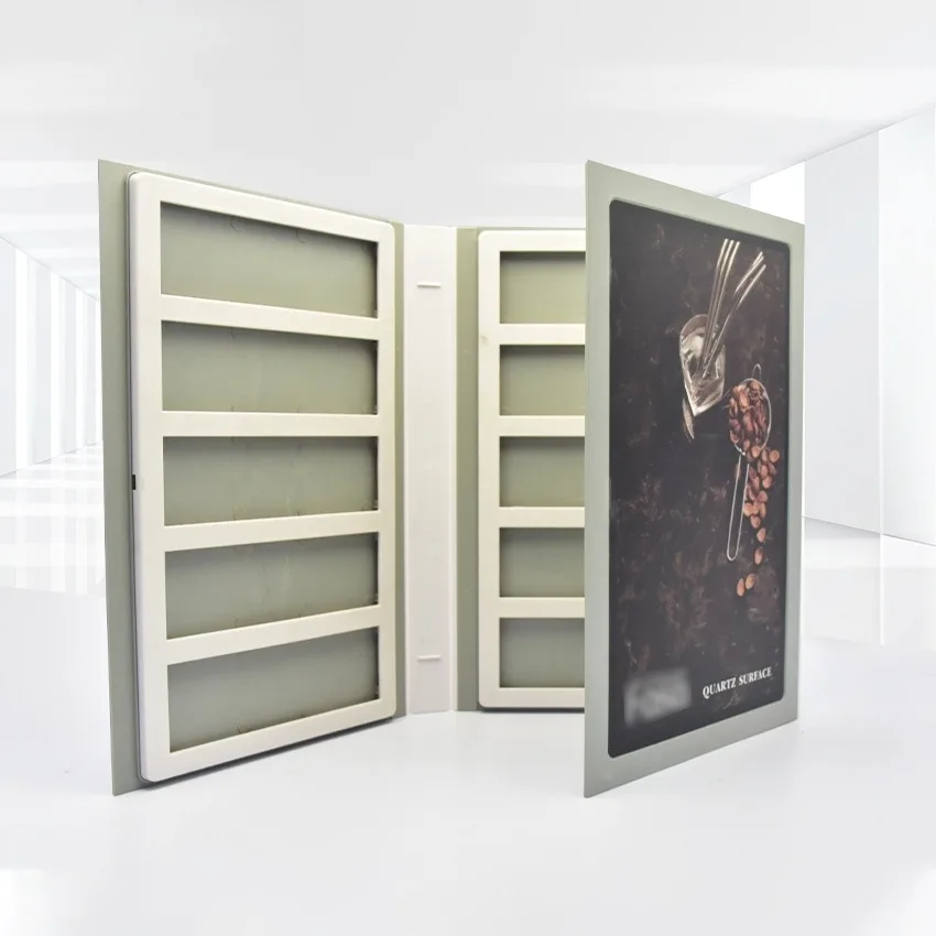 Portable Folding Head Display Graded Slab Bumper Marble Sample Folder Plastic Modern Eco-Friendly