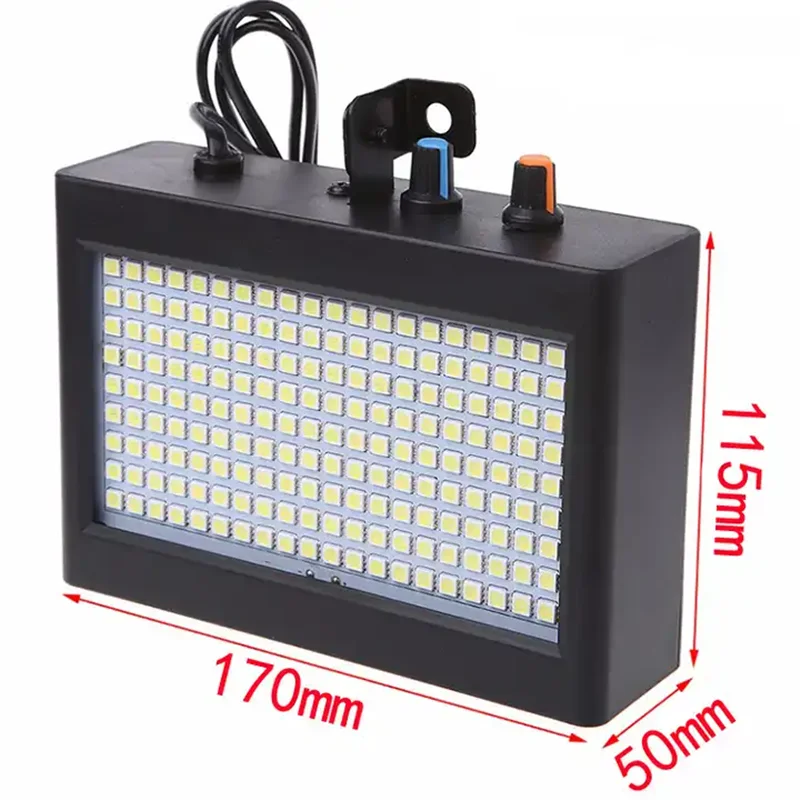 Imagem -05 - Mini Controle Remoto Led Strobe Light Branco Full Color Som Ativado Flash Luz de Palco Disco dj Festa Mostrar Clube