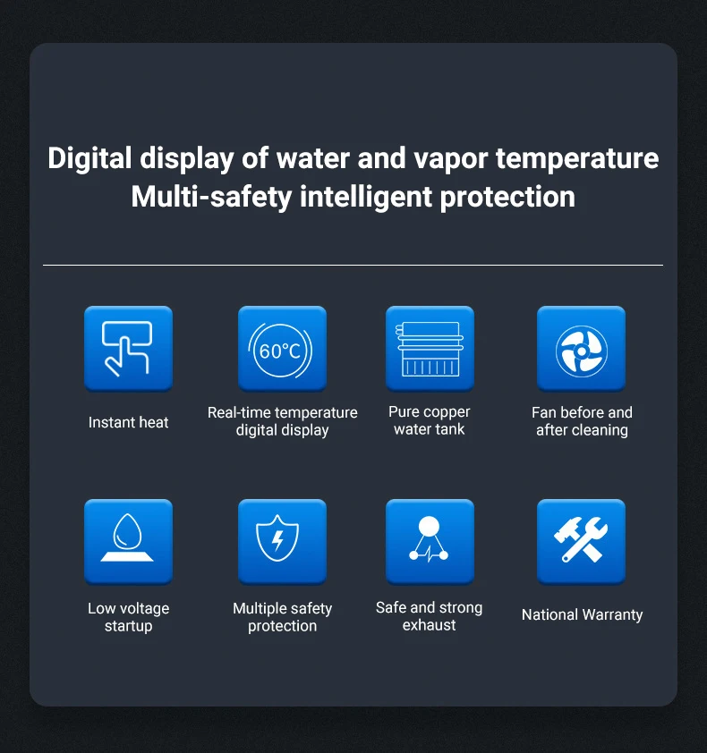 DIVEDEER 8L/12L/16L/18L Portable Instand Water Heater Gas LPG Wall-Mounted Tankless Water Heater Digital Display Fast Heating