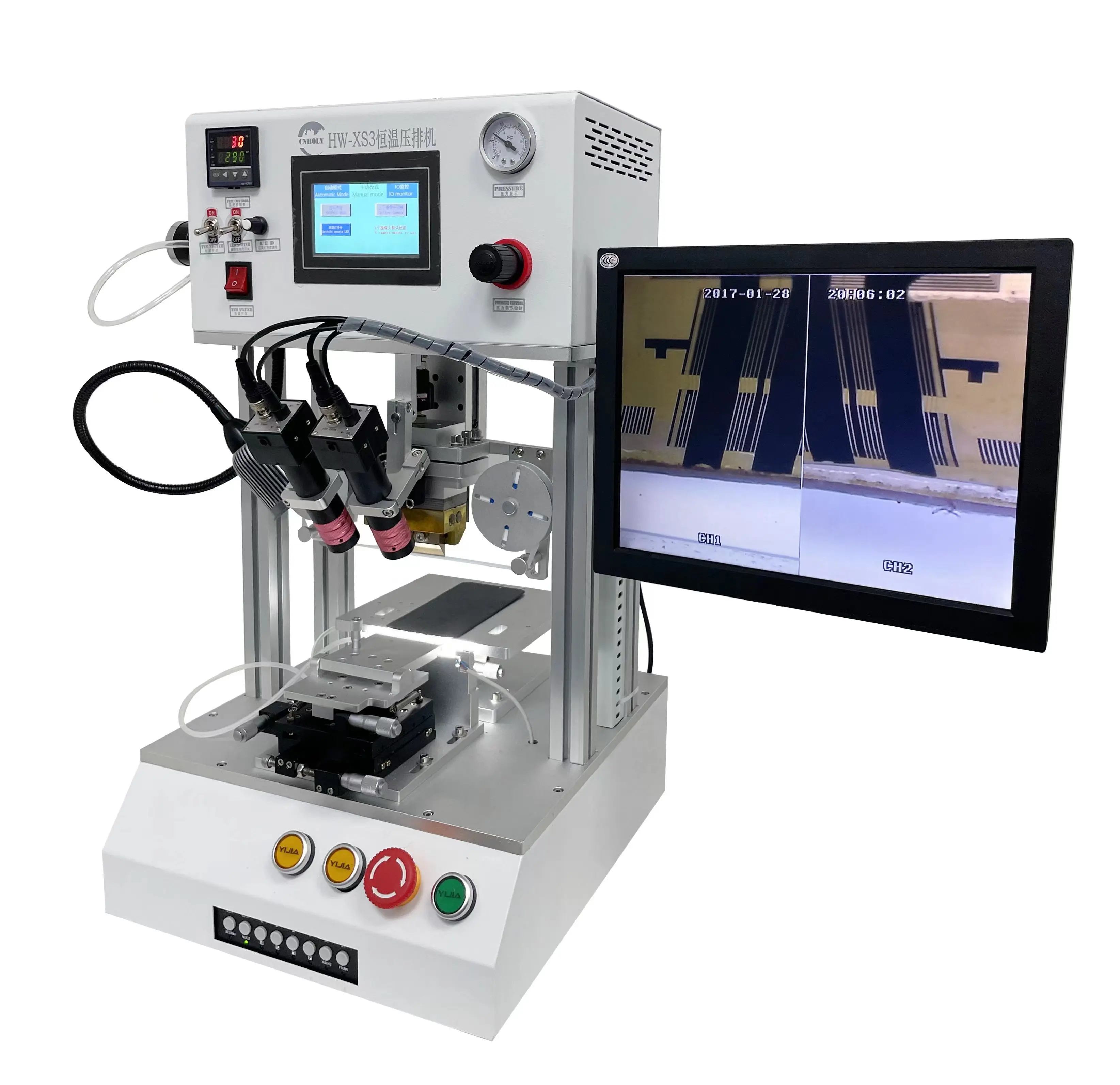 

CHENGCHENG HW-XS3 ACF Automatic Vacuum Laminating Machine Pump 220V 200W 1 Year Warranty Cellphone Camera Repair Flex Cable LCD