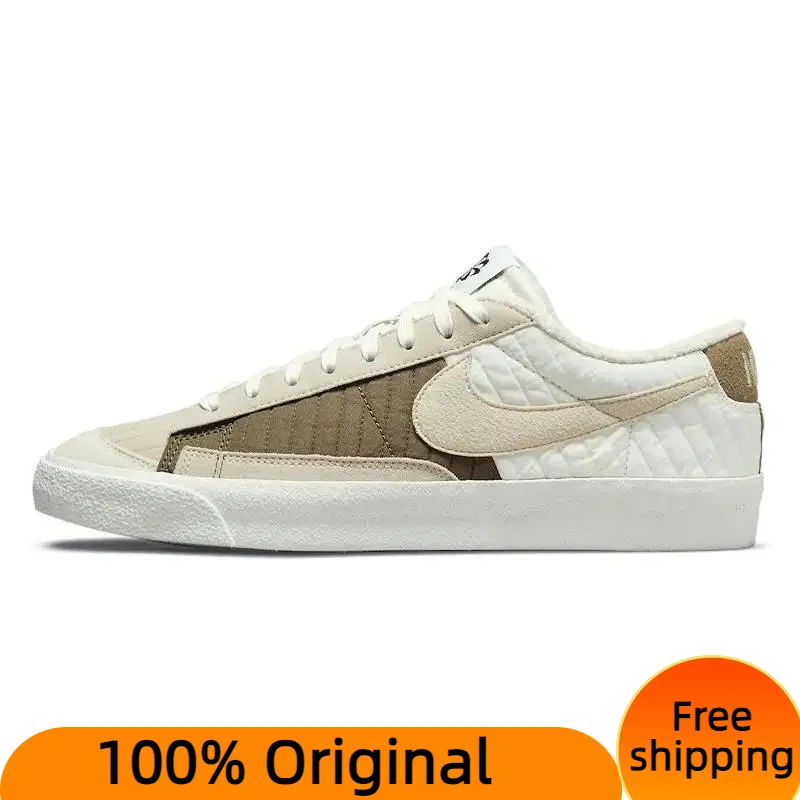 

Nike Blazer 77 Low Premium Sail Brown Kelp Orange Sneakers shoes DD8026-100 With Original Box