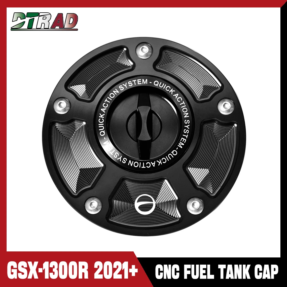 

For SUZUKI GSX 1300R Hayabusa 2021 2022 2023 2024 CNC Aluminum Keyless Fuel Tank Cap Gas Oil Airbox Cover GSX1300R Accessories