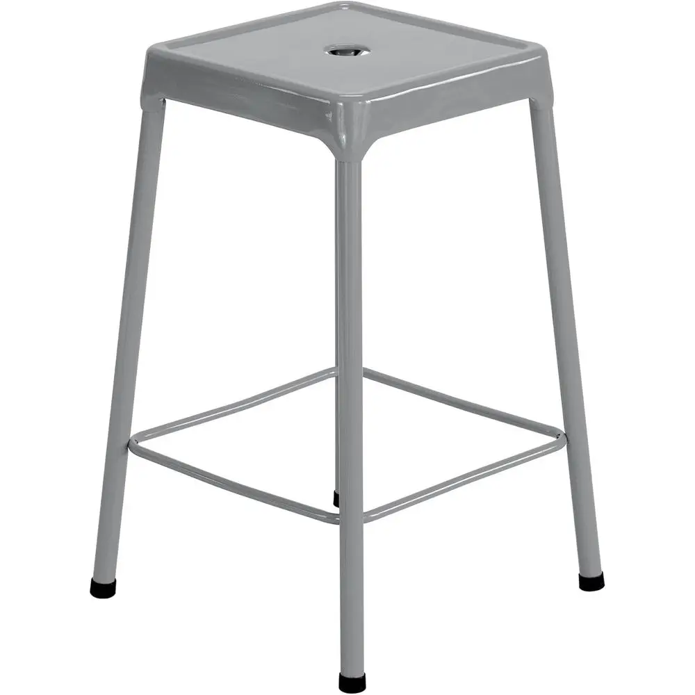 

Adjustable Silver Steel Bar Stool with Stand Height