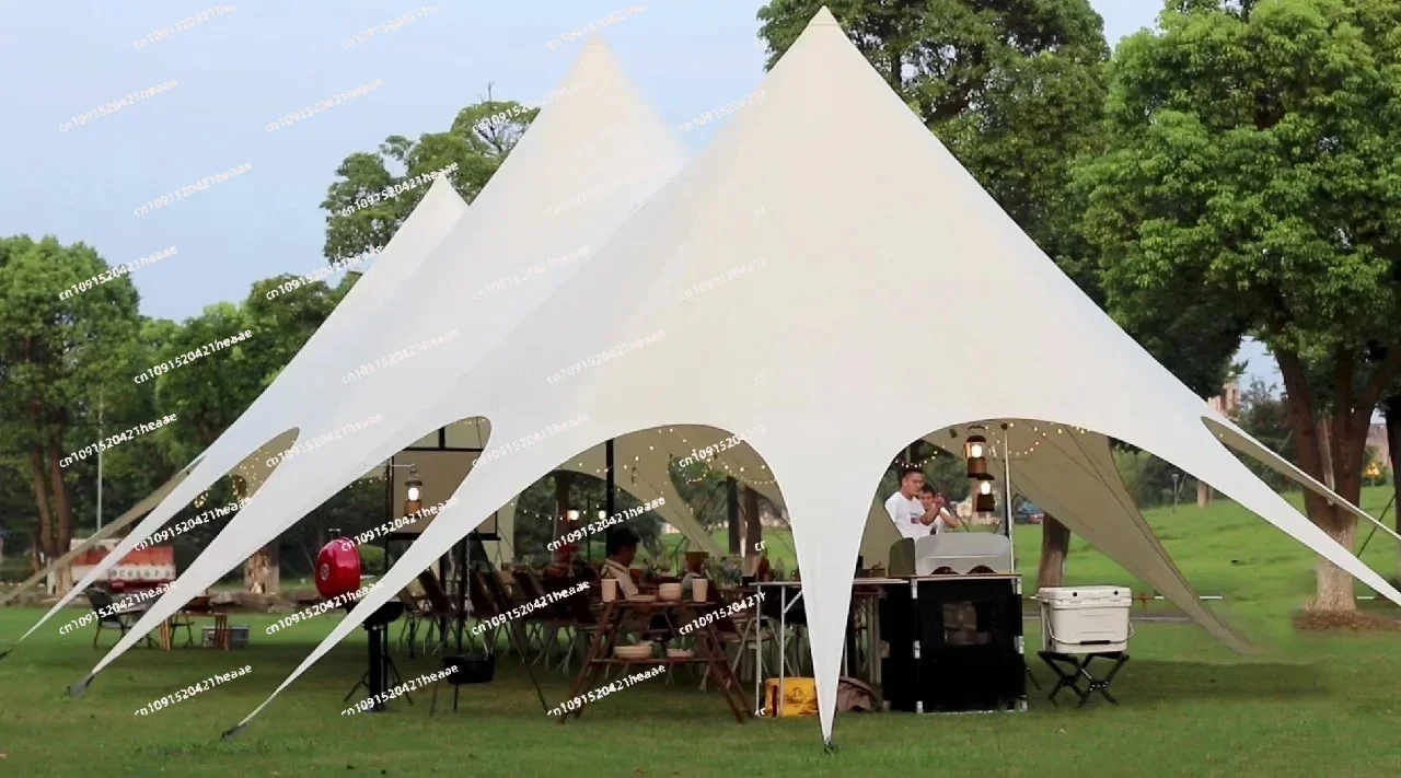 Suitable for Camping tent super large camp with  sun protection rain protection single peak double peak three peak awning