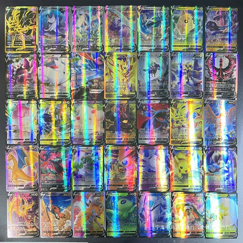 

Ptcg Pokemon Vmax Vstar Shiny Holo 100pcs Flash Cards Pikachu Charizard Collectible Gifts For Adult Hobby Card Collectors Lovers