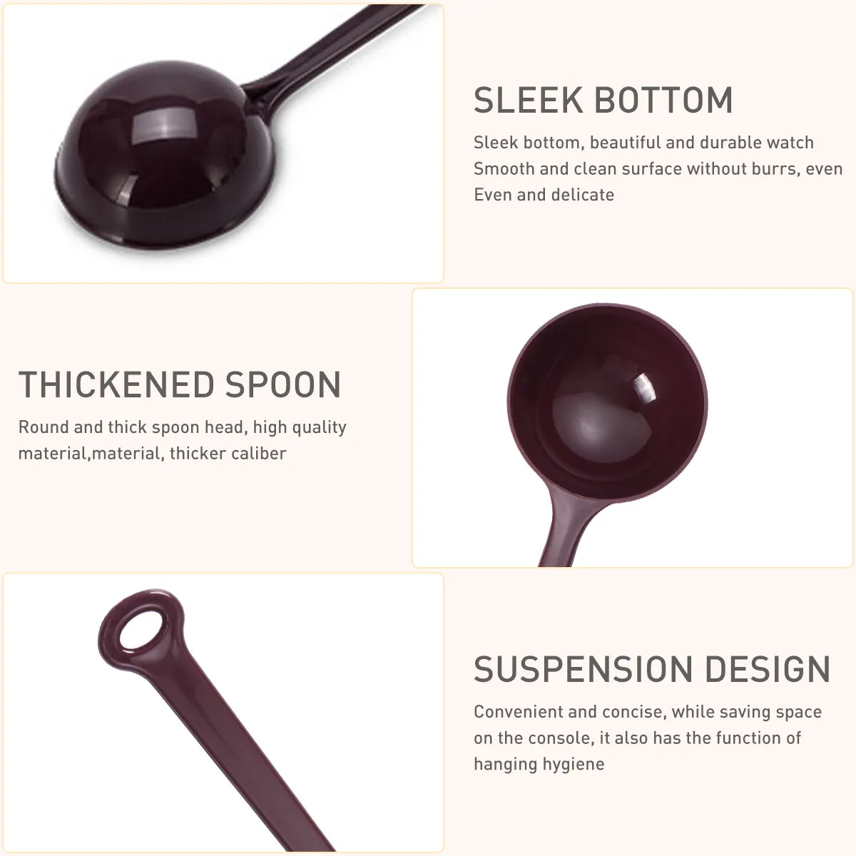 10Pcs Plastic Measuring Scoop Tablespoon Teaspoon Combo Bpa Free Safe Easy Clean for Coffee Fruit Powder Baking Cooking Kitchen
