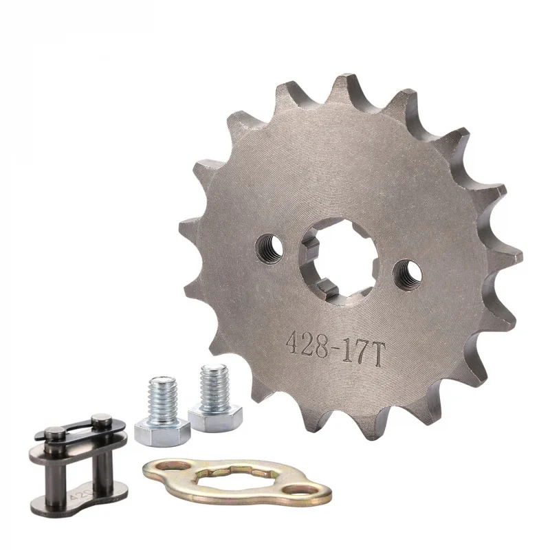 428-17 Tooth Small Sprocket Chain Gear Engine Transmission Gear Assembly Hole Diameter 20mm