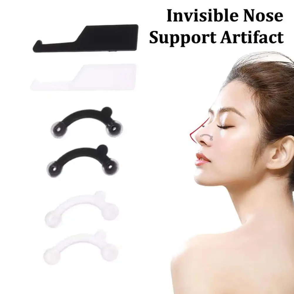 Clip de levage du nez en Silicone, Inserts de levage du nez, outils de beauté du nez Invisible, dispositif de beauté amincissant