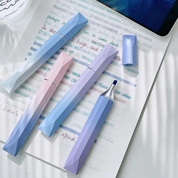 4pcs Dopamine Color Highlighter Pens Set Oblique Soft Head Marker Liner for Drawing Painting School A7511