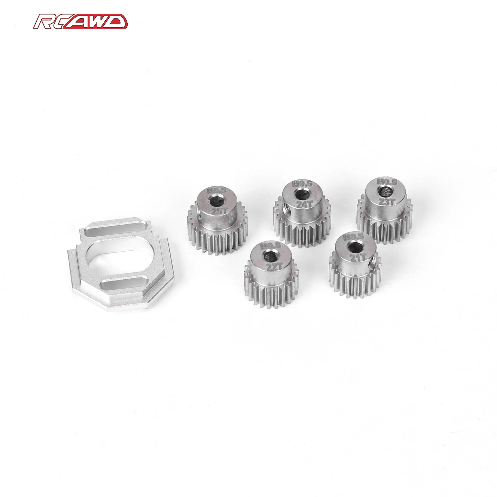 RCAWD Ritzel 21T 22T 23T 24T 25T für ARRMA 1/16 MOJAVE GROM 1/14 TYPHON GROM ARA2304 ARA2306 MOD 0,5 CNC 3,2mm Bohrung Upgrade