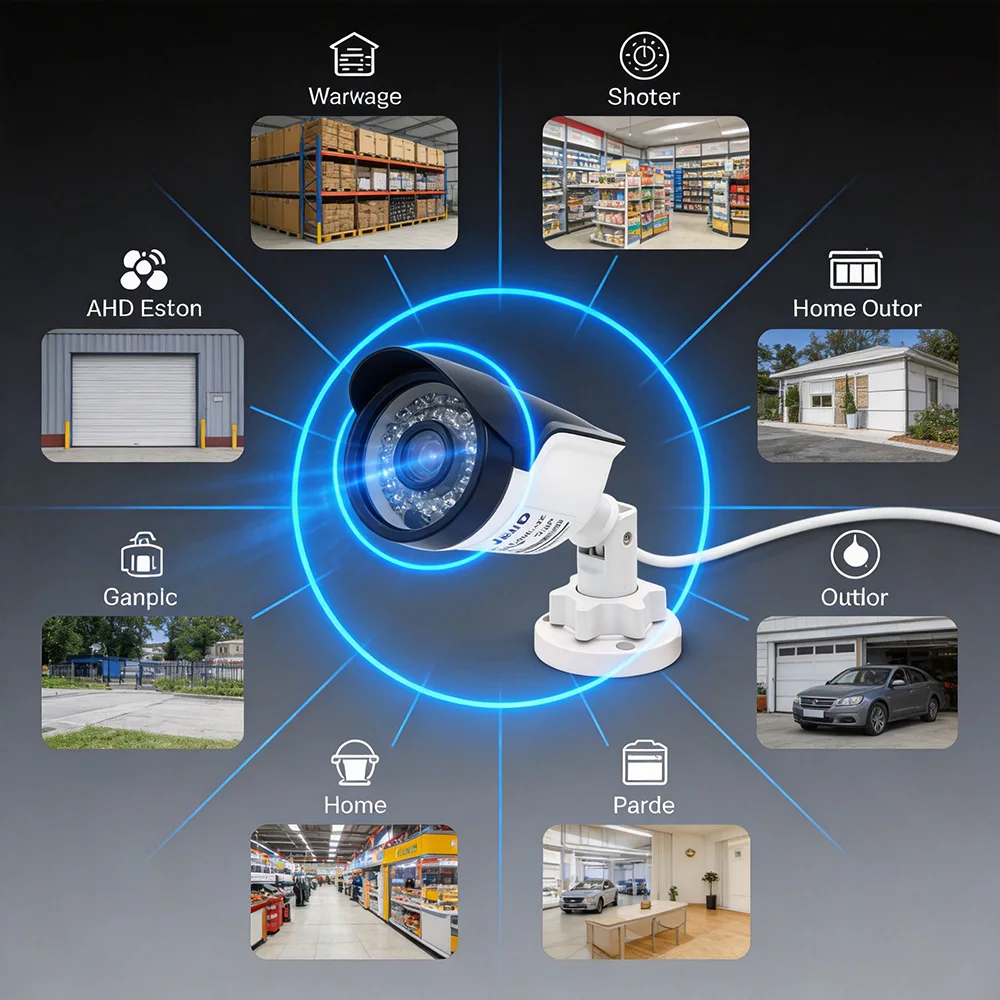 5MP 1080P AHD Sicherheitskamera Infrarot-Nachtsicht Wasserdicht für Außen- und Innenbereich CCTV-Überwachungsmonitor JIENUO – Detail 3