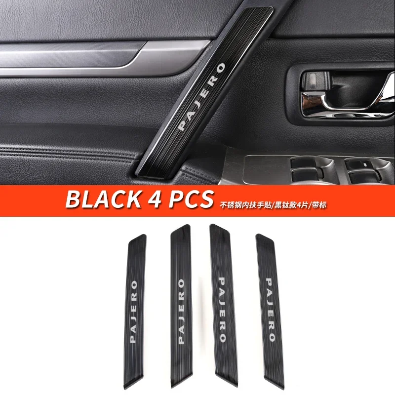 

For Mitsubishi Pajero accessories v93v97v98 stainless steel inner door handle cover Pajero Montero modified interior