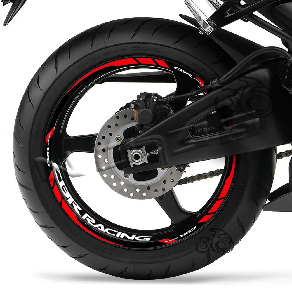 Motorcycle Wheel Sticker Reflective Rim Stripe Decal Accessories Waterproof For CBR 400 600 650R CBR1000RR 250R 500r