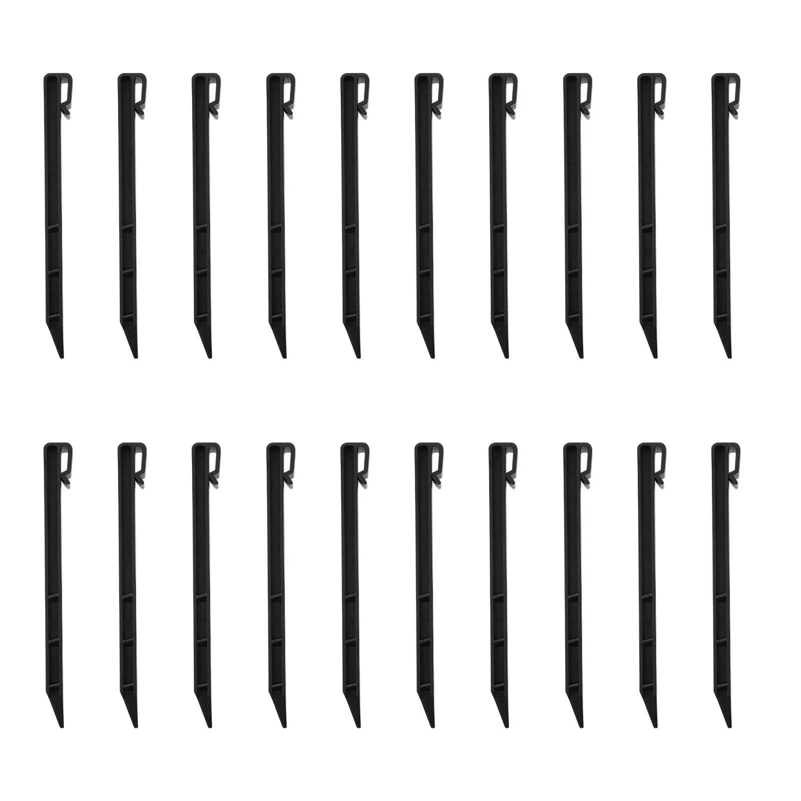 

20Pcs Gardening Plastic Pegs Tough Pe Plastic Plant Fixed Stakes Ground Nails for Plant Shaping Tree Support Gardening Tools