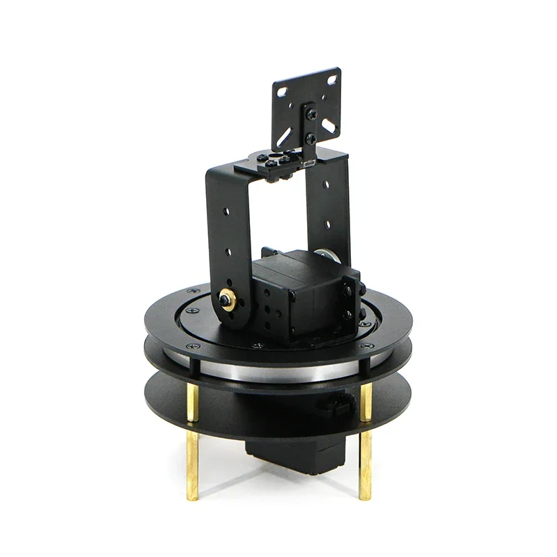 Two-dimensional electric gimbal, two free 360 degree rotation, large torque steering gear