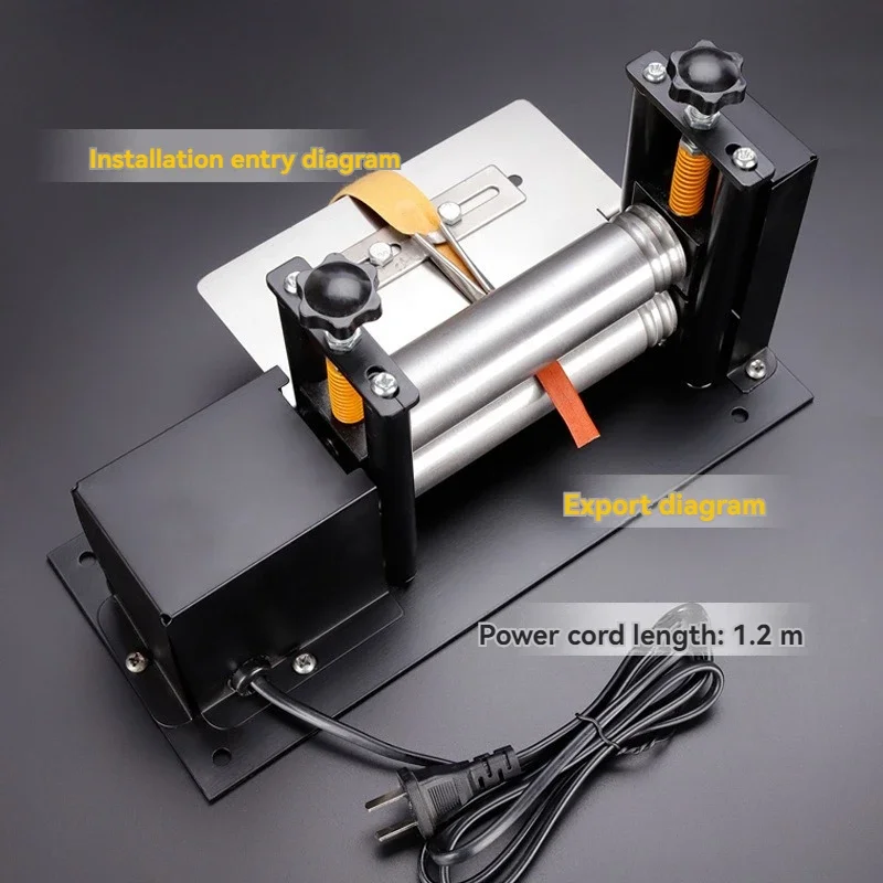 hot sales Electric hand crank Small leather drawing machine Manual glue Pulling shoulder strap tube pressing leather machine